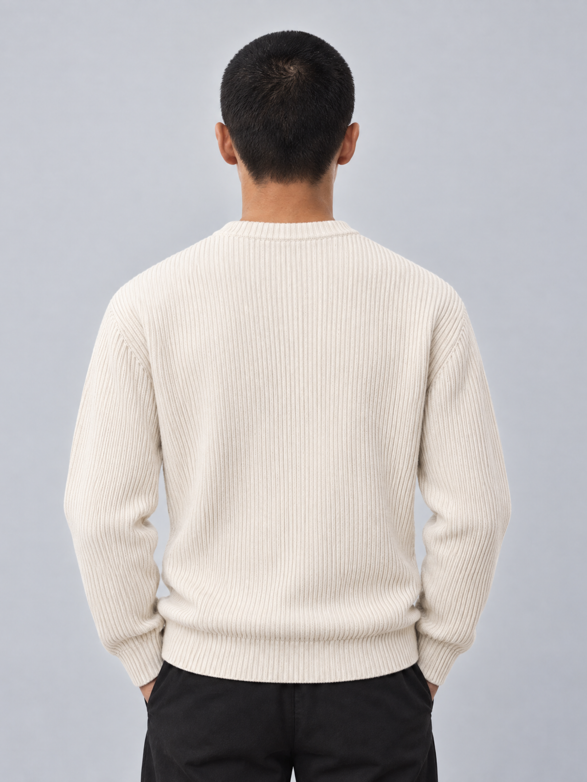 Lowkey® Heavyweight Knit Sweater (Creme)