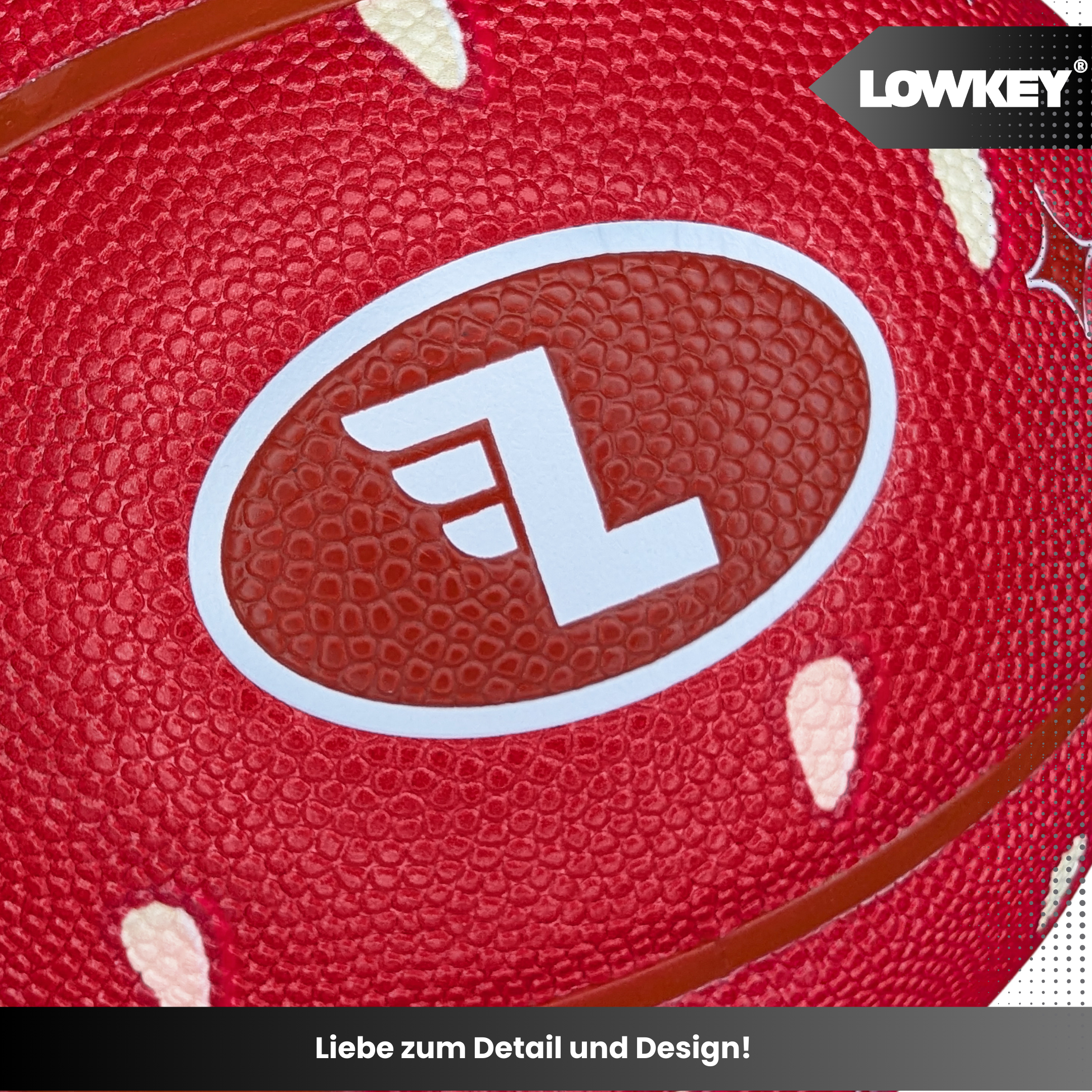 Lowkey® Strawberry Basketball Indoor & Outdoor Größe 7 | Erdbeer Design