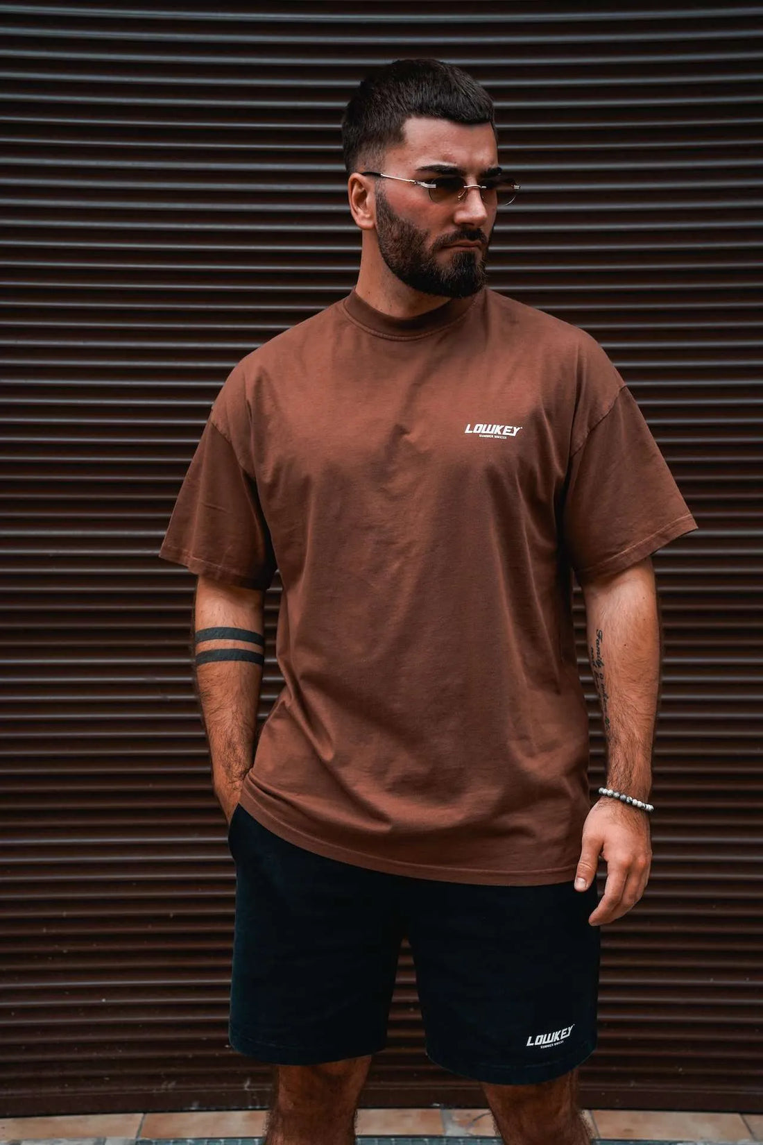 Lowkey® Heavy Oversized Plain Tee Lila