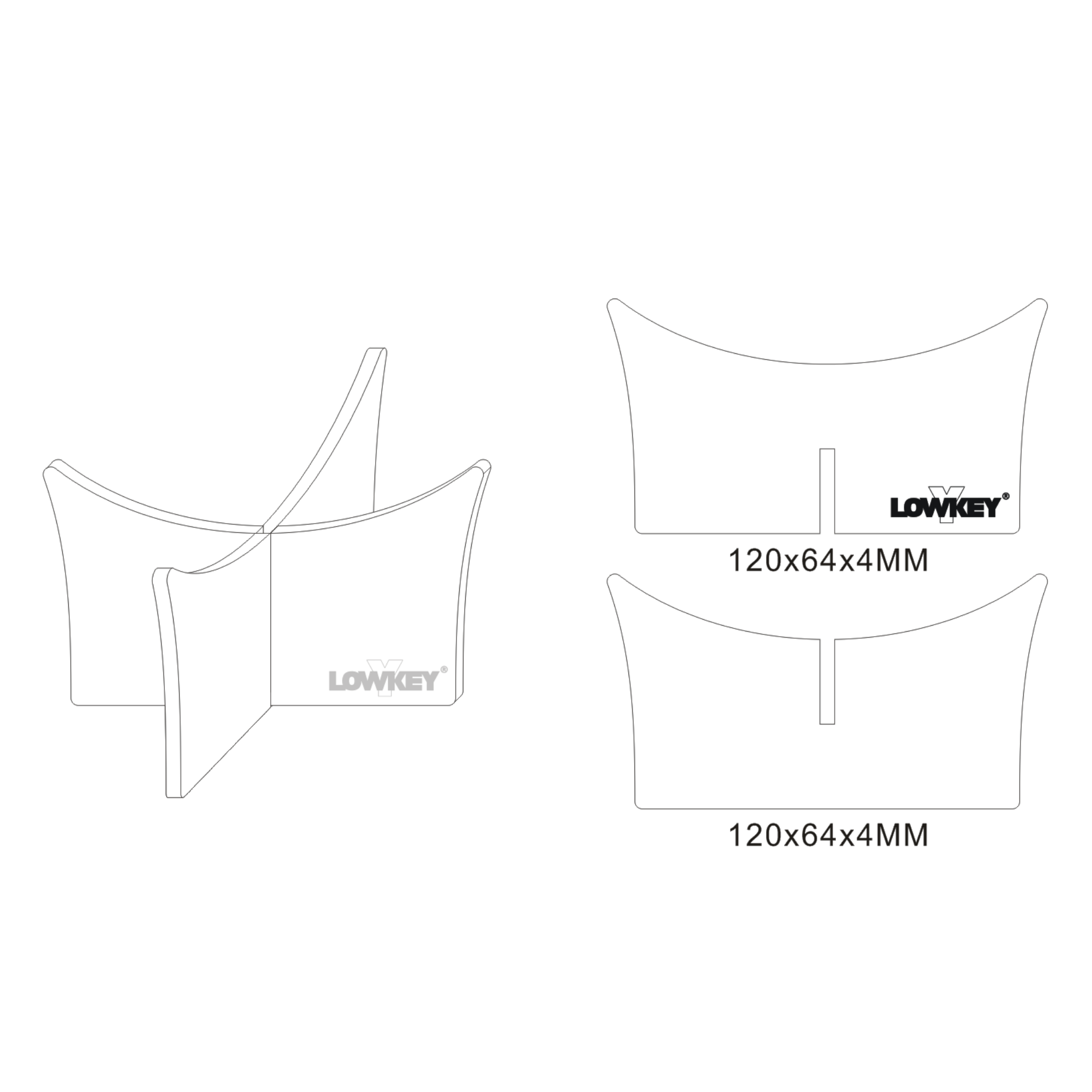 Lowkey® Ballhalter Acrylglas | Basketball Display Ständer transparent