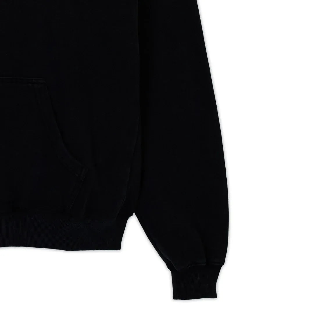 Lowkey® Heavy Oversized Basic Logo Hoodie Schwarz