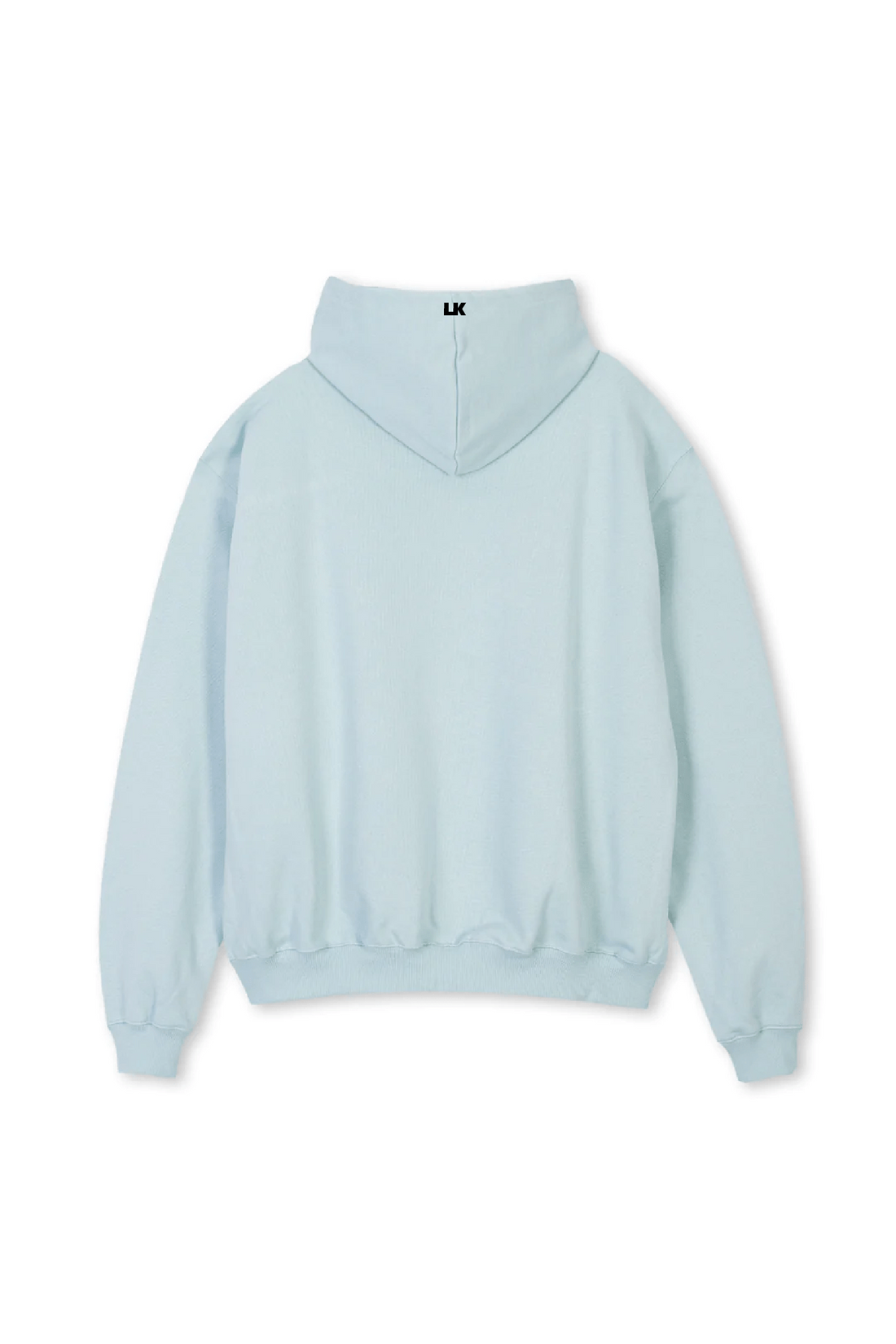 Lowkey® Heavy Oversized Basic Logo Hoodie Mineral – Rückseite