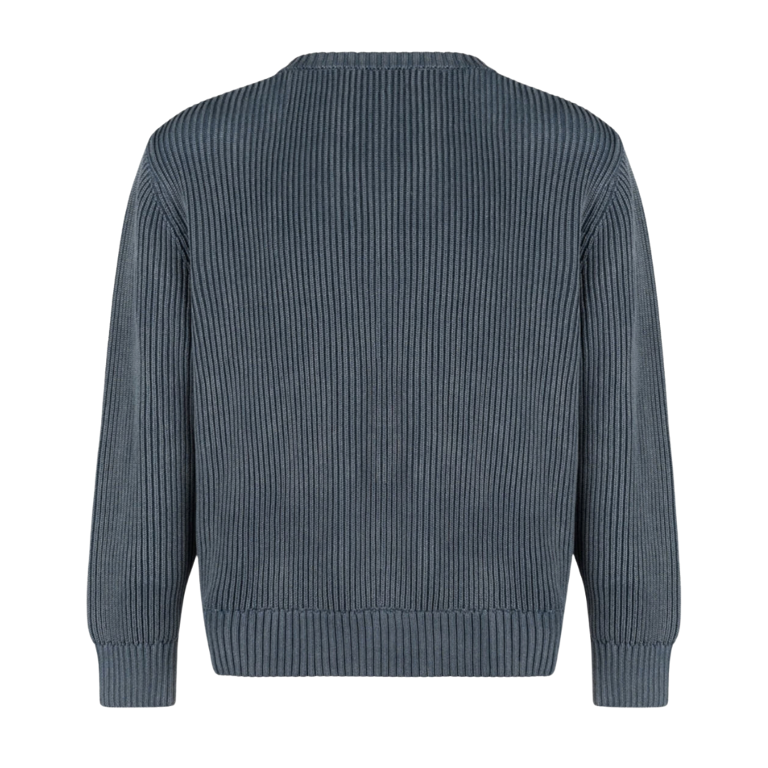 Lowkey® Heavyweight Knit Sweater (Rauchblau) – Ansicht 2
