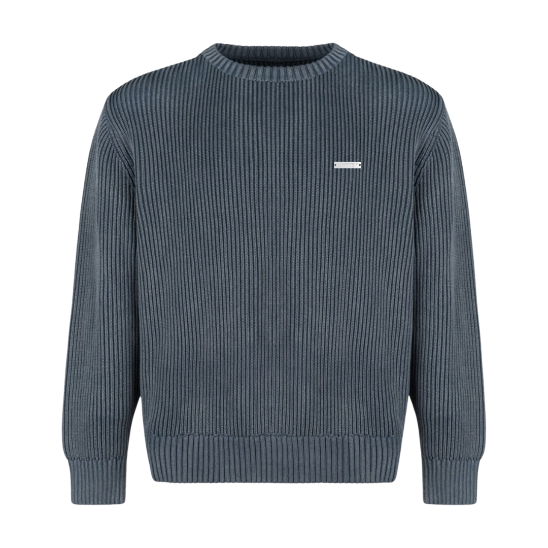 Lowkey® Heavyweight Knit Sweater Rauchblau – Sweater