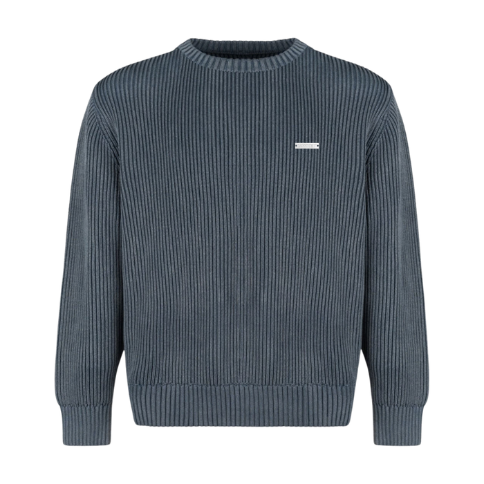 Lowkey® Heavyweight Knit Sweater (Rauchblau)