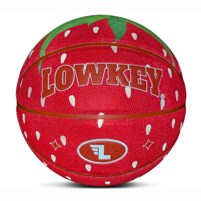 Lowkey® Strawberry Basketball Indoor & Outdoor Größe 7 | Erdbeer Design