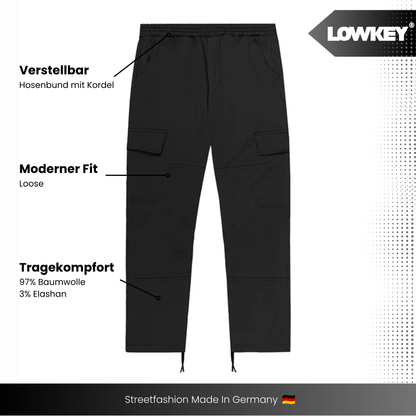 Lowkey® Cargo Pants (Black)