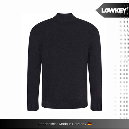 Lowkey® 1/4 Zip Sweater (Black)
