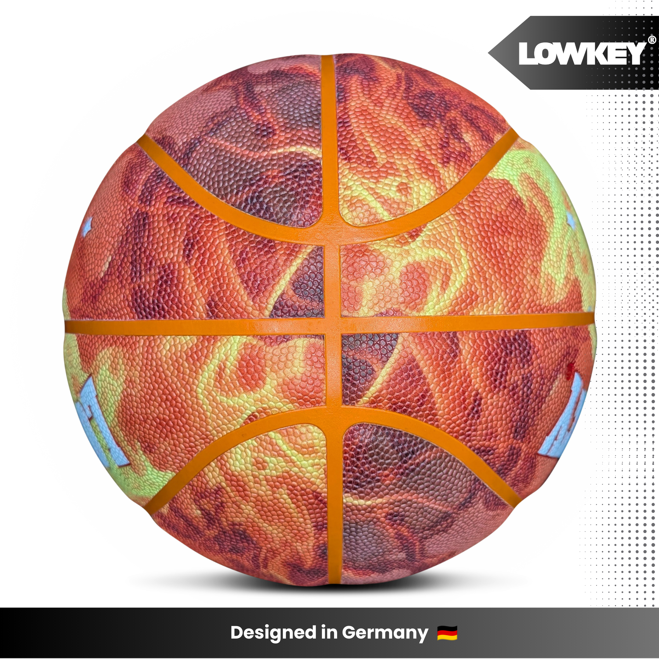Lowkey® Fireball Basketball Indoor &amp; Outdoor Größe 7 | Feuerball Design