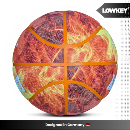 Lowkey® Fireball Basketball Indoor &amp; Outdoor Größe 7 | Feuerball Design
