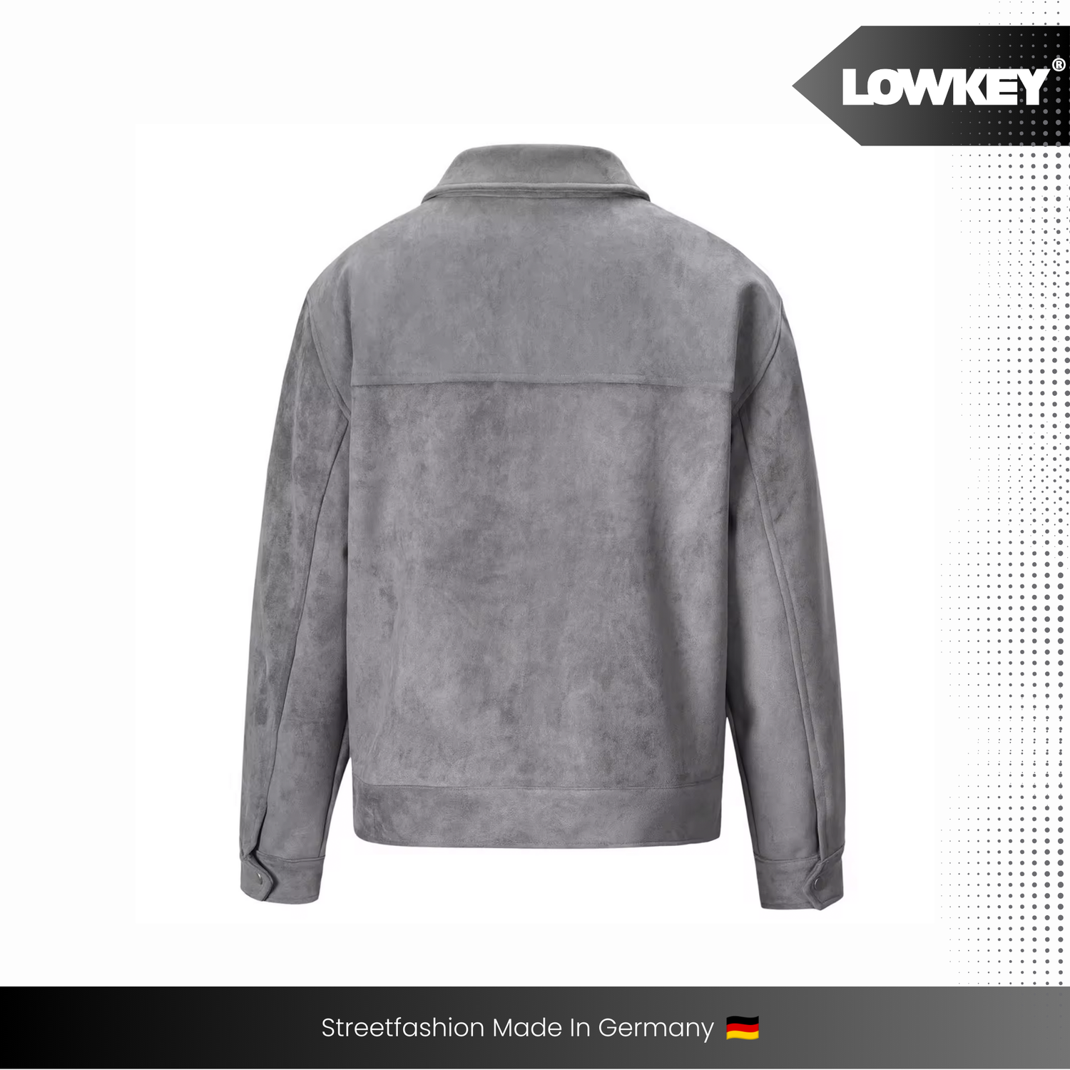 Lowkey® faux leather jacket suede look (grey) 