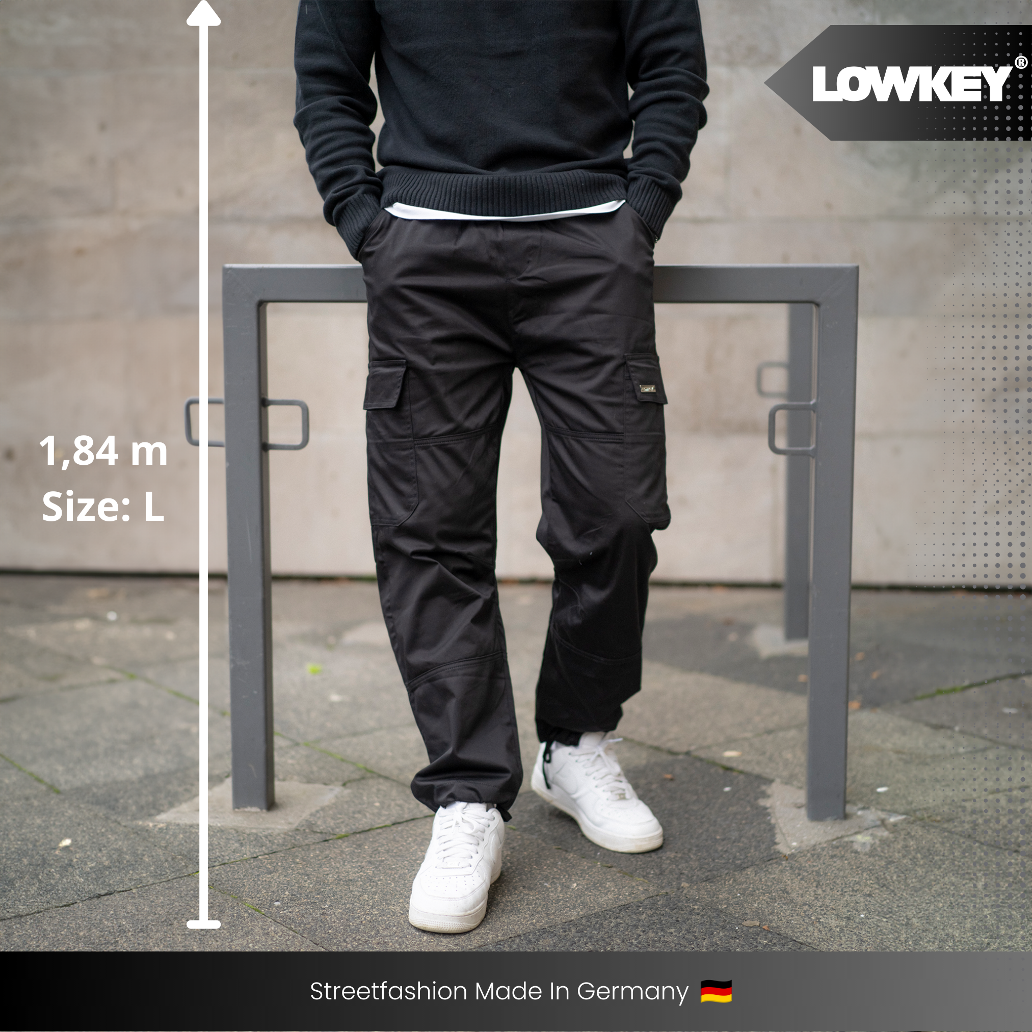 Lowkey® Cargo Pants (Black)
