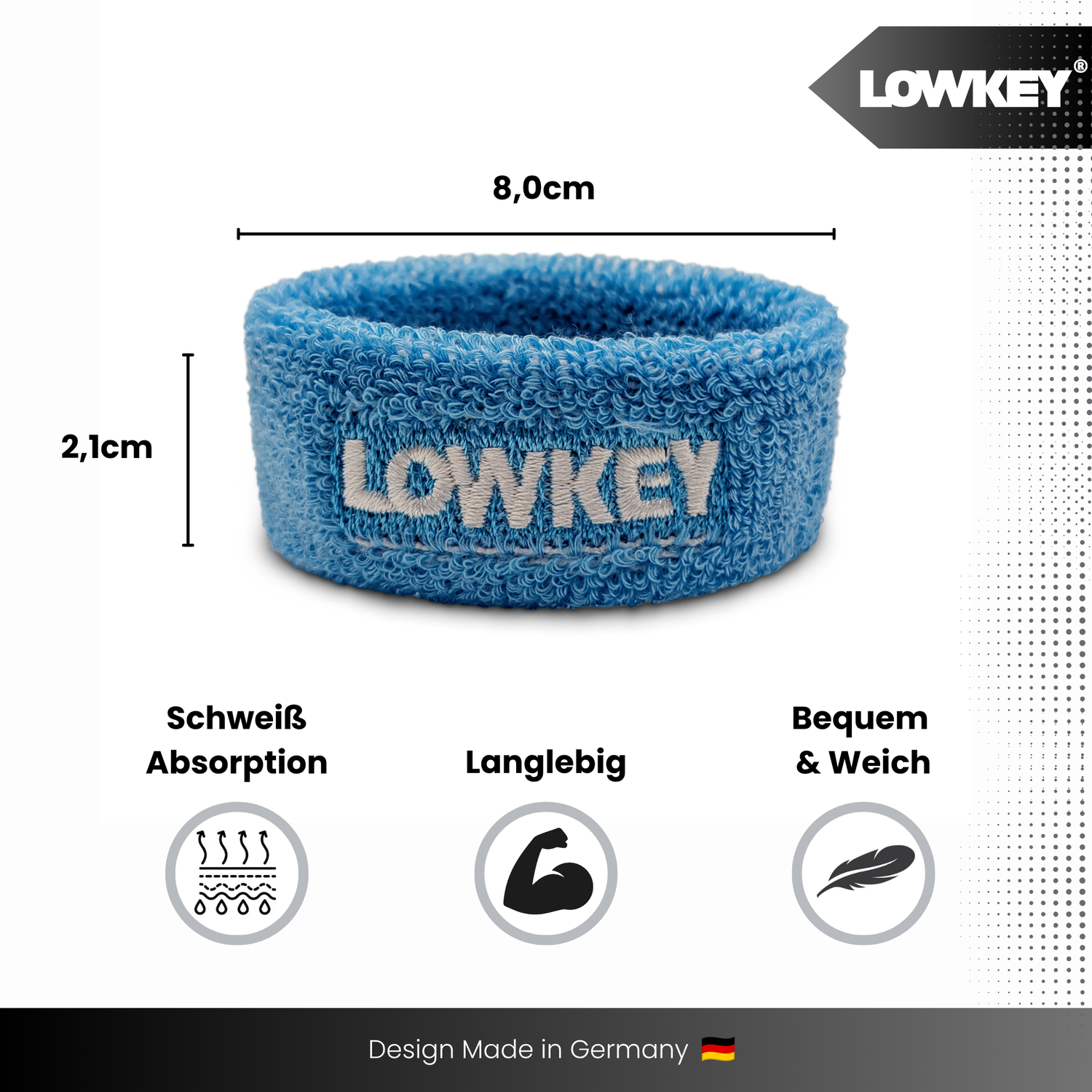 Lowkey Bizeps Band Blau