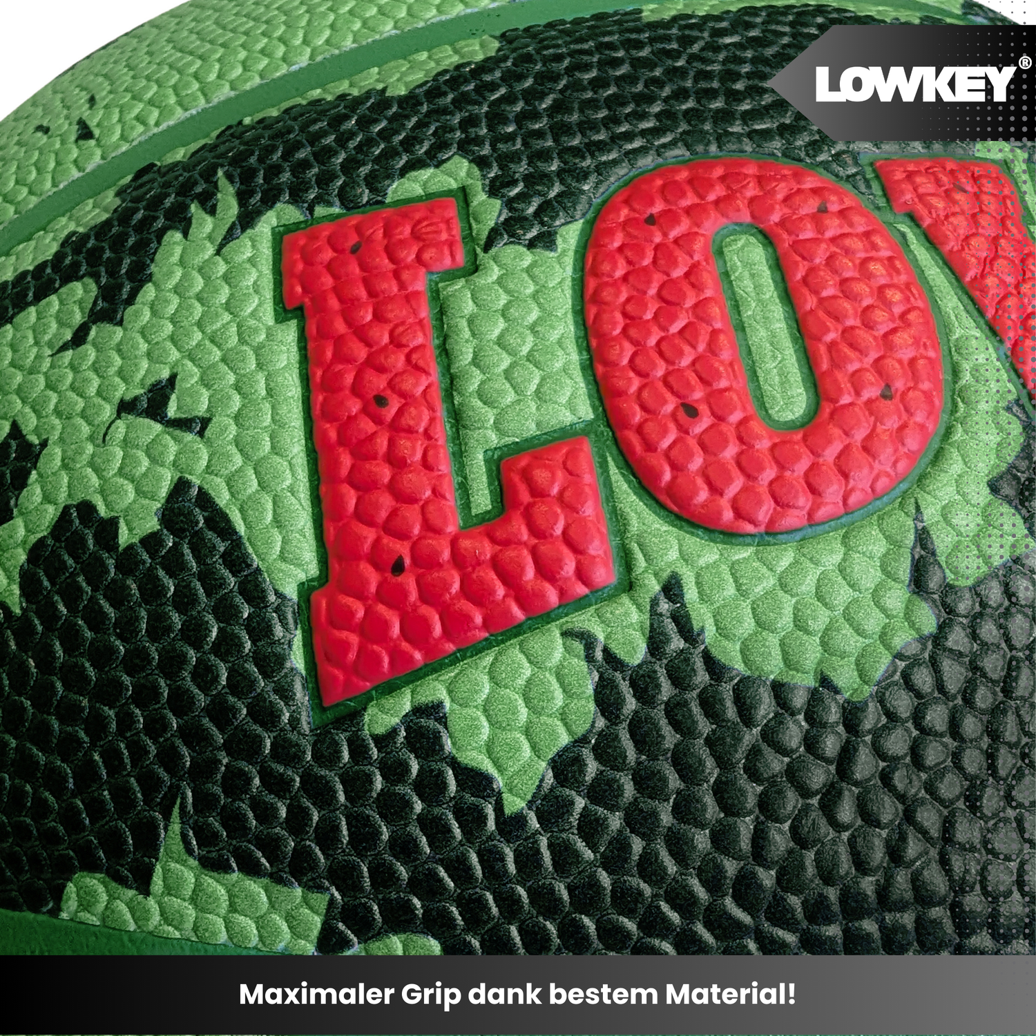 Lowkey® Melon Basketball Indoor &amp; Outdoor Größe 7 | Melonen Design