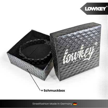 Lowkey® Curb Chain Bracelet 18-21cm (Black)