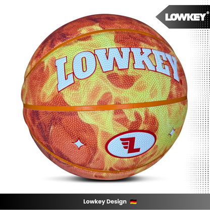 Lowkey® Fireball Basketball Indoor &amp; Outdoor Größe 7 | Feuerball Design