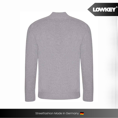 Lowkey® 1/4 Zip Sweater (Grey)
