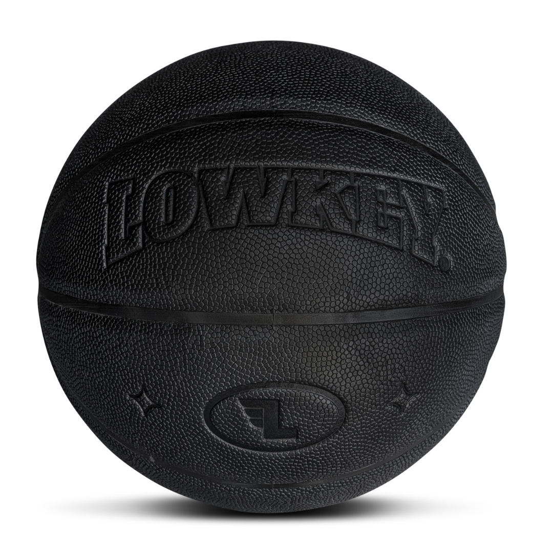 Lowkey® All-Black Basketball Indoor &amp; Outdoor Größe 7 | Schwarzes Design