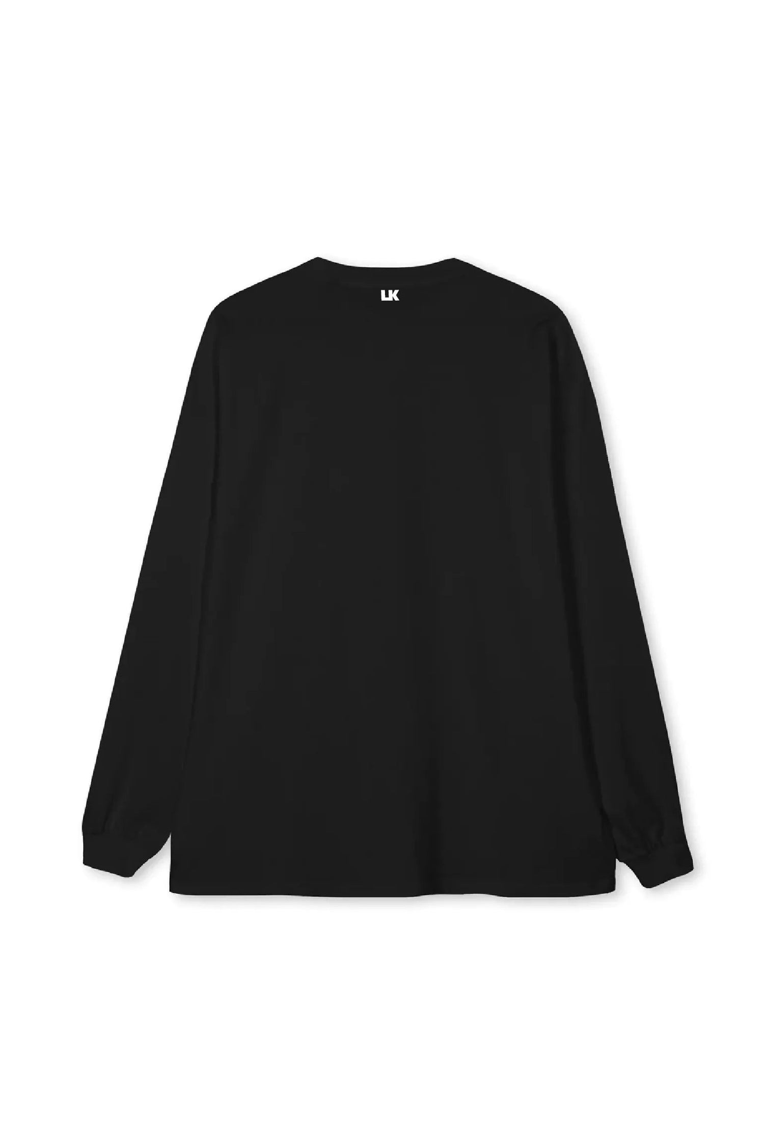 Lowkey® Basic Logo Longsleeve Schwarz – Rückseite
