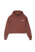 Lowkey® Cropped Basic Logo Hoodie Women Cut Braun – Hoodie
