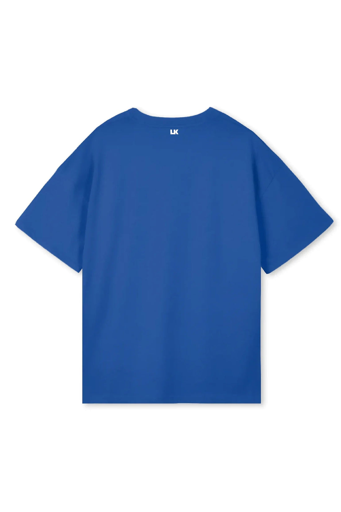 Lowkey® Heavy Oversized Plain Tee Kobaltblau – Rückseite