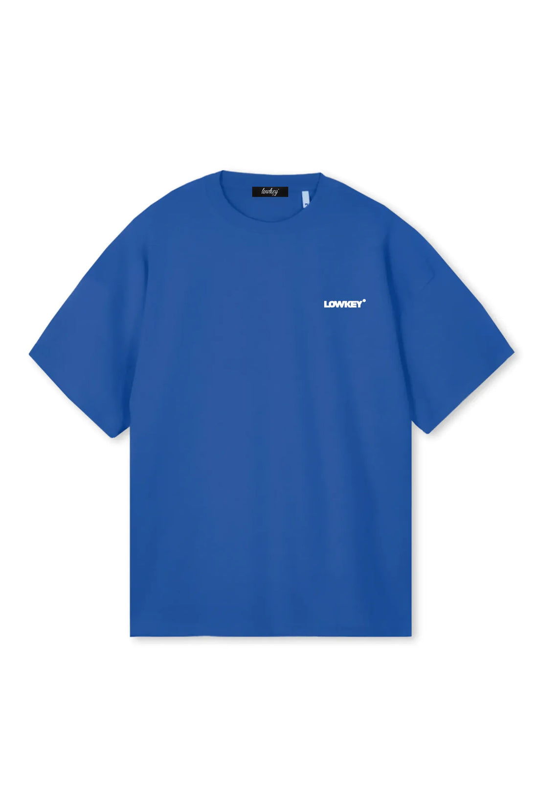 Lowkey® Heavy Oversized Plain Tee Kobaltblau