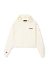 Lowkey® Cropped Basic Logo Hoodie Women Cut Creme – Hoodie