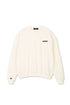 Lowkey® Heavy Oversized Basic Logo Sweater Creme – Sweater