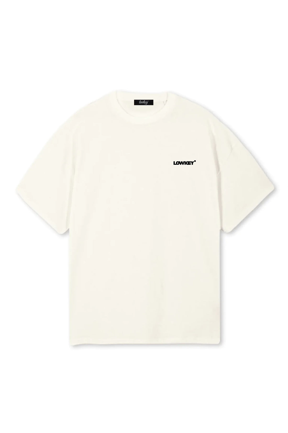 Lowkey® Heavy Oversized Plain Tee Creme