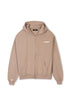 Lowkey® Heavy Oversized Basic Logo Zip Hoodie Croissant – Zip Hoodie
