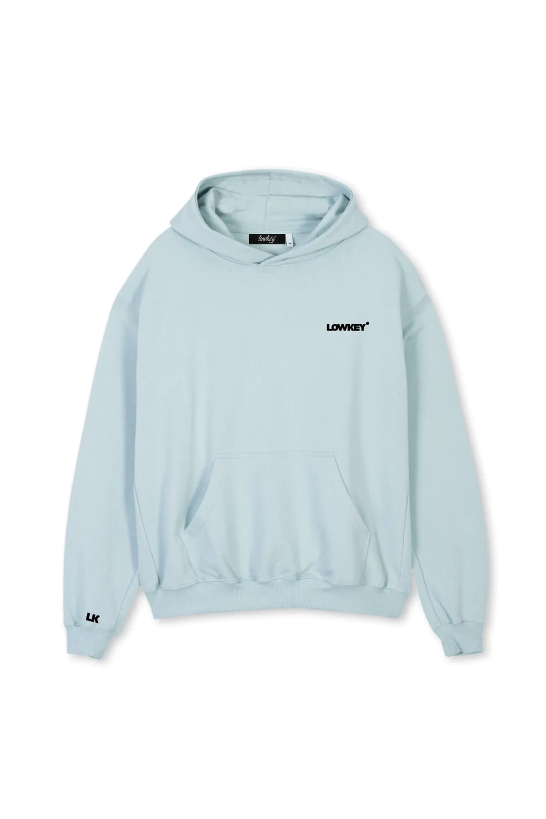 Lowkey® Heavy Oversized Basic Logo Hoodie Mineral