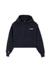 Lowkey® Cropped Basic Logo Hoodie Women Cut Stonewashed – Hoodie
