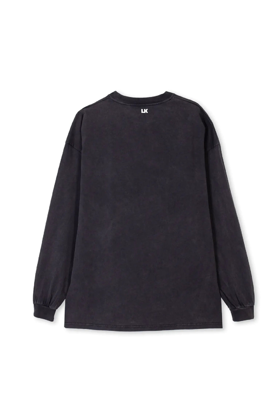Lowkey® Basic Logo Longsleeve Stonewashed – Rückseite