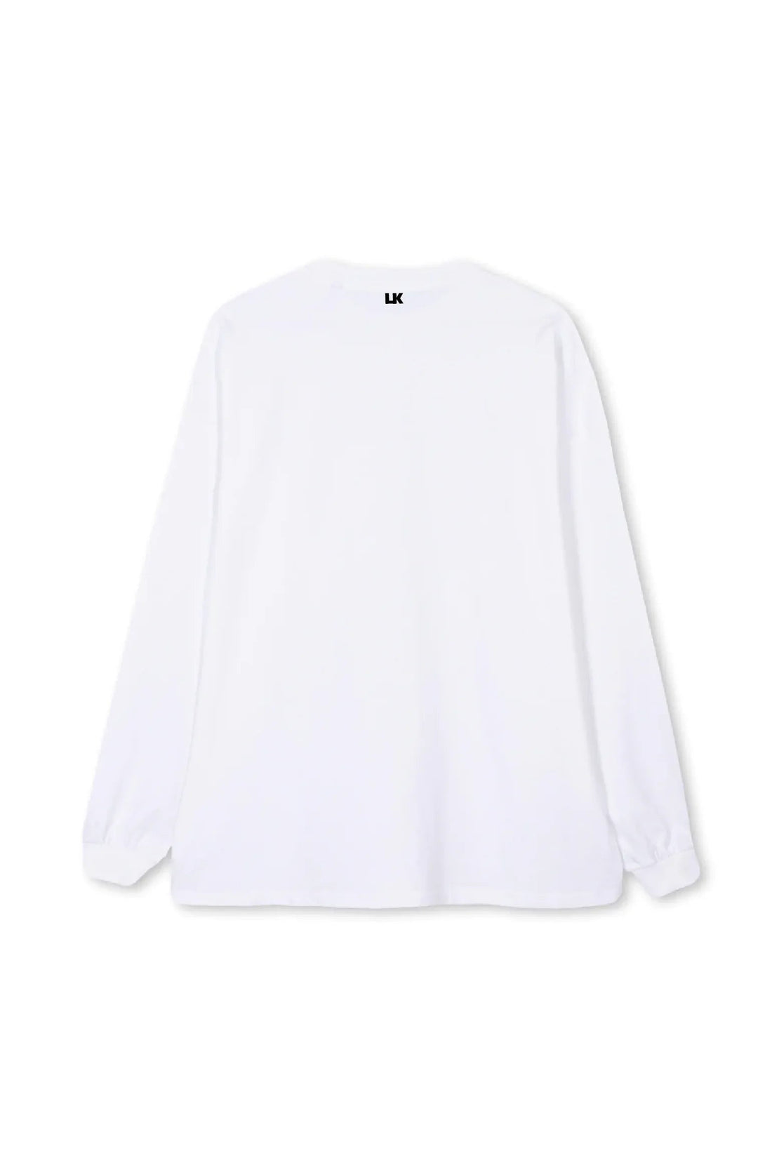 Lowkey® Basic Logo Longsleeve Weiß – Rückseite