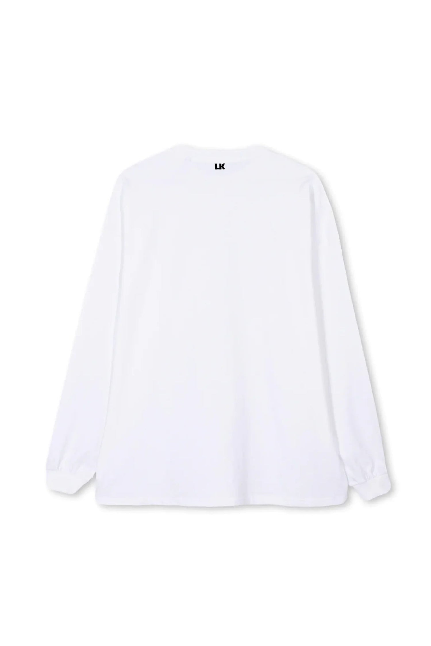 Lowkey® Basic Logo Longsleeve Weiß – Rückseite