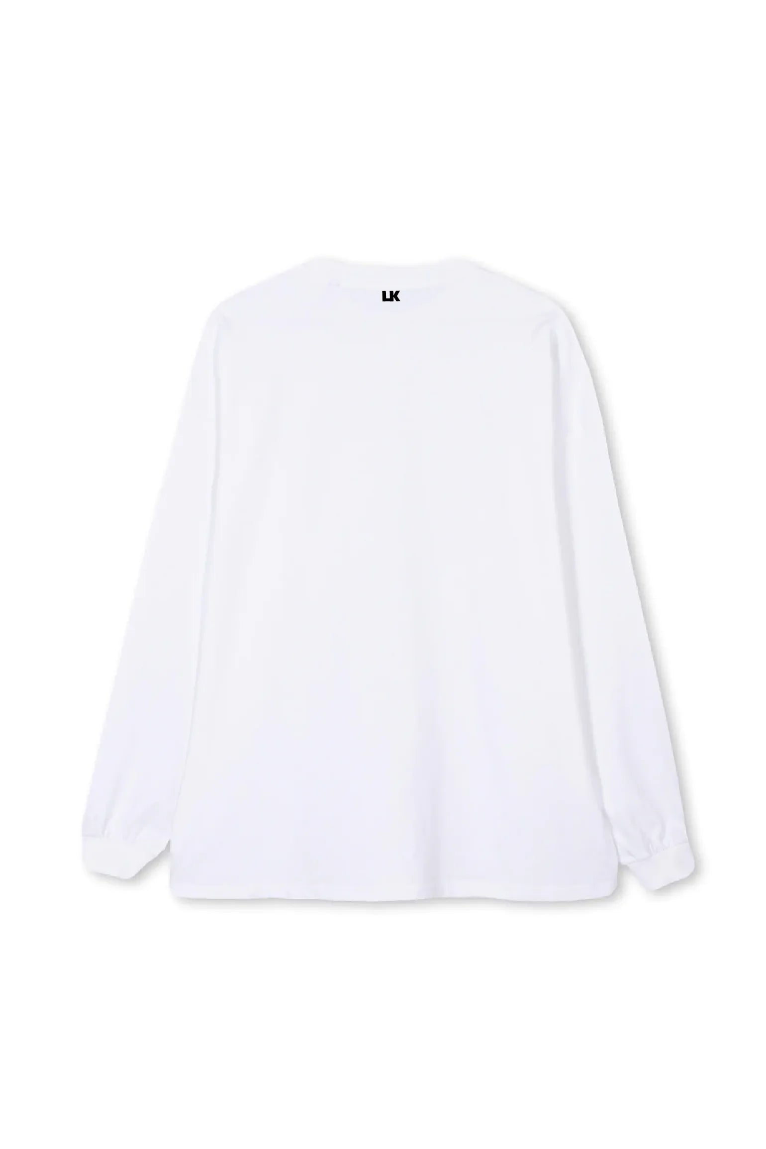 Lowkey® Basic Logo Longsleeve Weiß – Rückseite