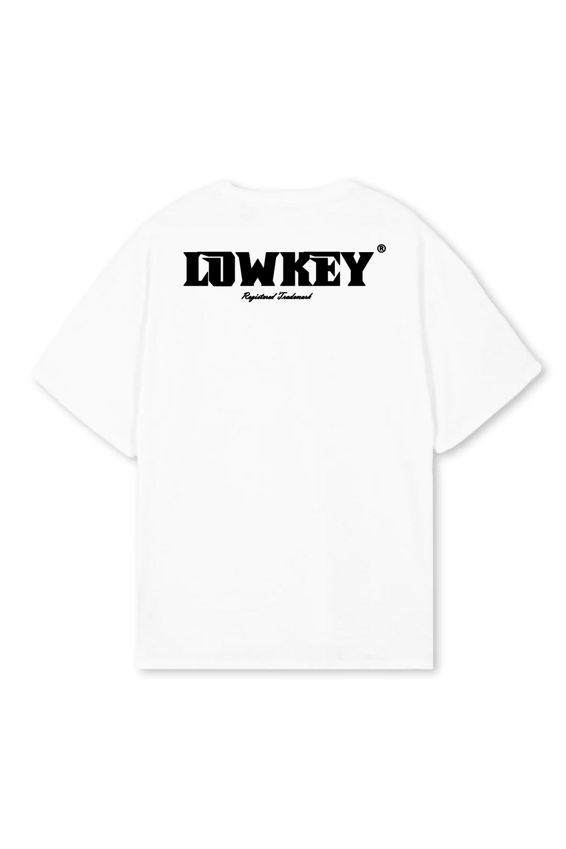 Lowkey® Heavy Oversized Doubled Tee Weiss