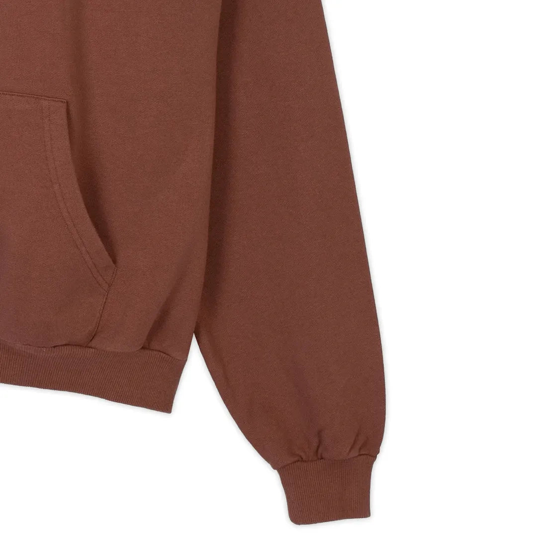 Lowkey® Heavy Oversized Basic Logo Zip Hoodie