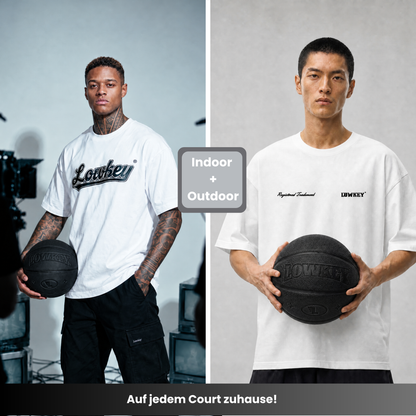 Lowkey All-Black Basketball Indoor und Outdoor – Models mit Ball