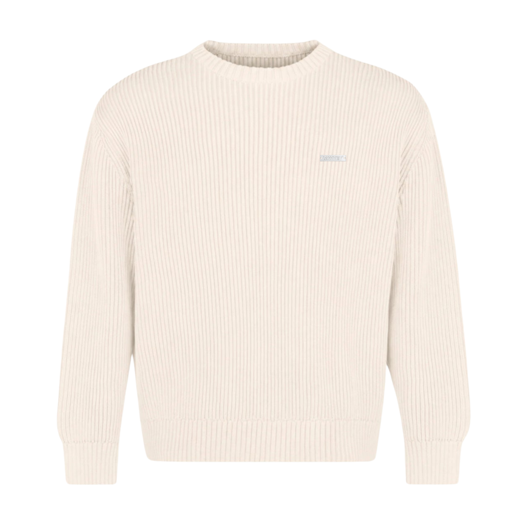 Lowkey® Heavyweight Knit Sweater Creme – Sweater