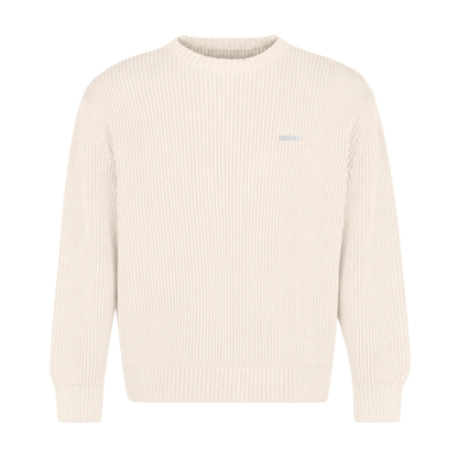 Lowkey® Heavyweight Knit Sweater Creme – Sweater