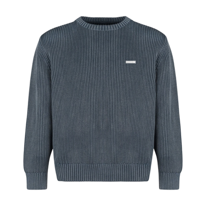 Lowkey® Heavyweight Knit Sweater Rauchblau – Sweater