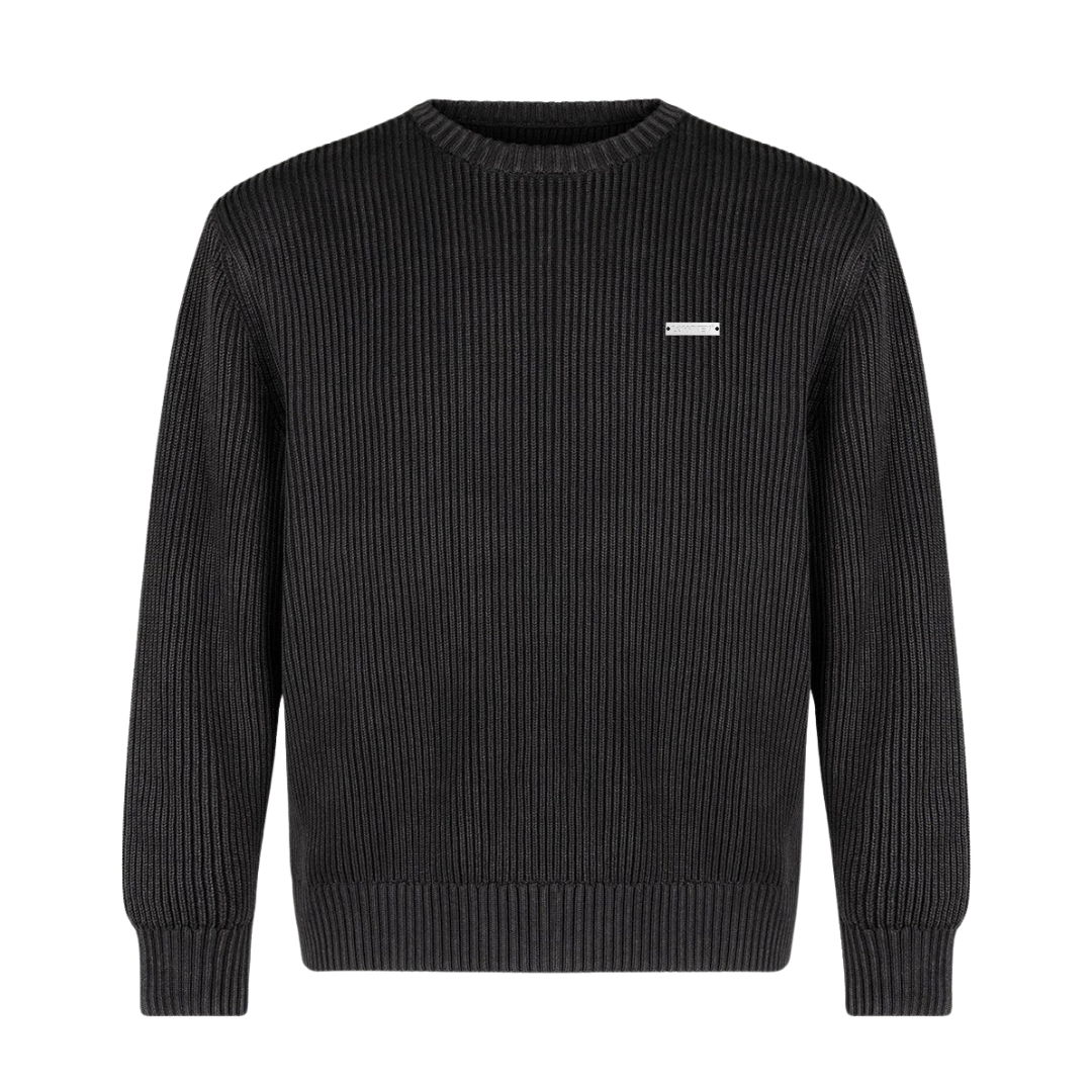 Lowkey® Heavyweight Knit Sweater Schwarz – Sweater