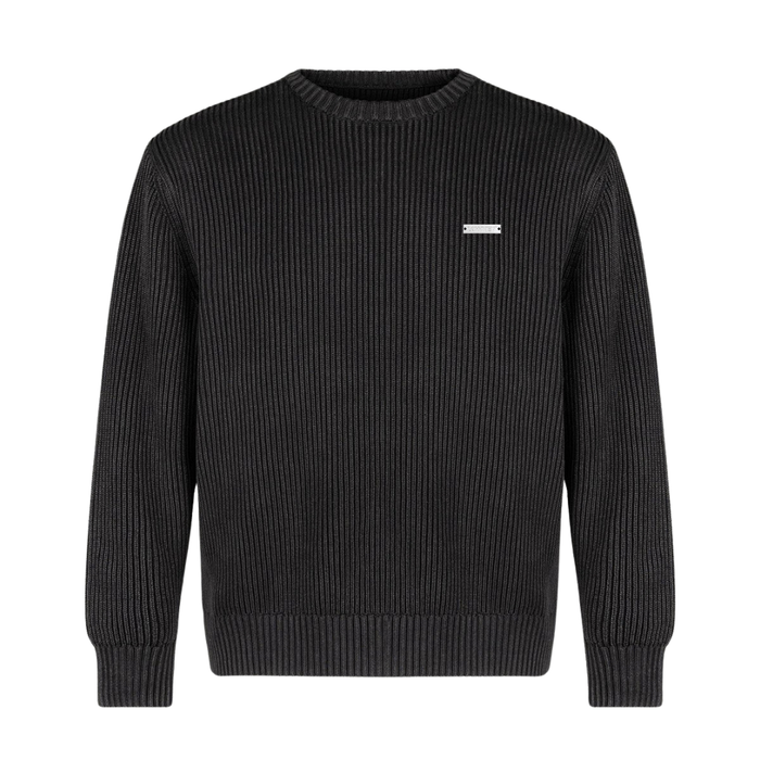 Lowkey® Heavyweight Knit Sweater (Schwarz)